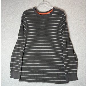 Urban Pipeline Sweater Men's 2XL Black White Striped Cotton Tight Knit Crew Neck